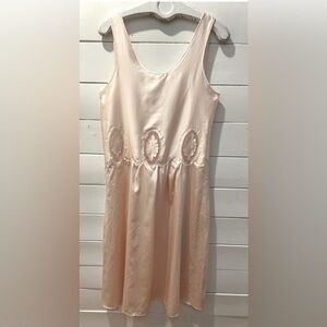 Vintage Blush Satin Slip Dress – Linda Lingerie – Size M